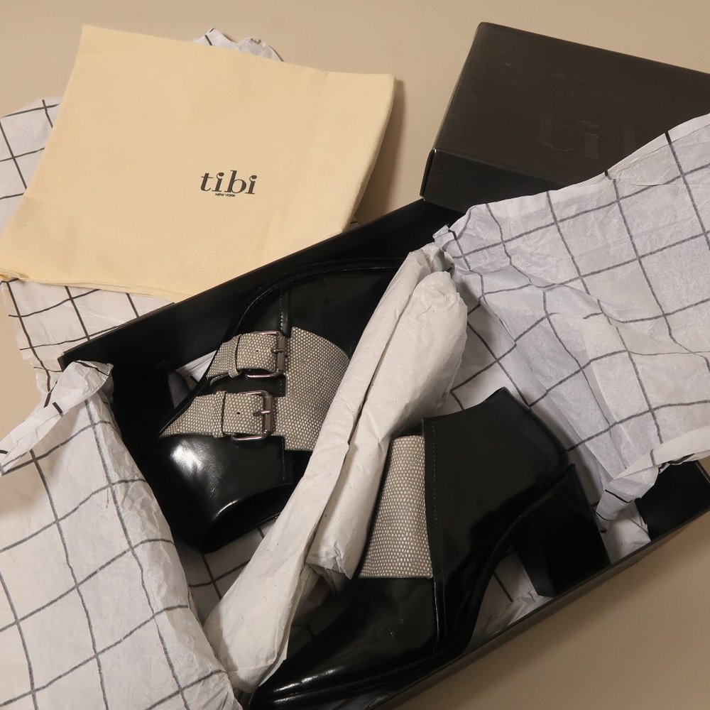 tibi BILLIE Double Monk Strap Ankle Boots - Picture 8 of 9